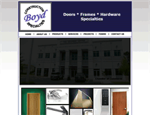 Tablet Screenshot of bcsdoors.com
